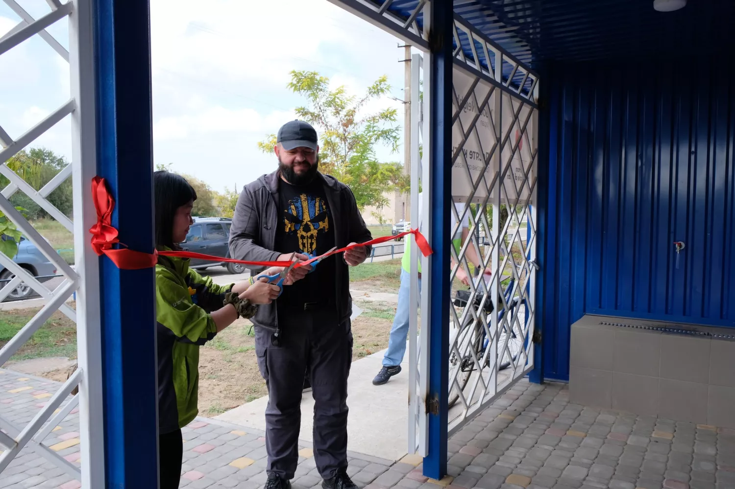 Two pumping stations were opened in the villages of Lymany and Ukrainka. Photo: Halytsynivska Territorial Community