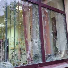 Damaged kindergarten. Photo: Kyiv City Military Administration.