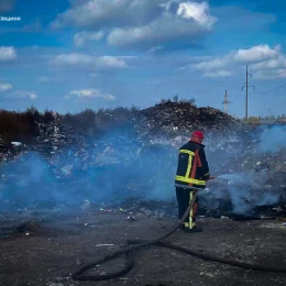 Пожар в Николаевской области, фото: ГСЧС Николаевской области