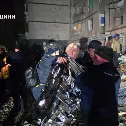 The Russian attack on Kharkiv on October 30, photo: DSNS