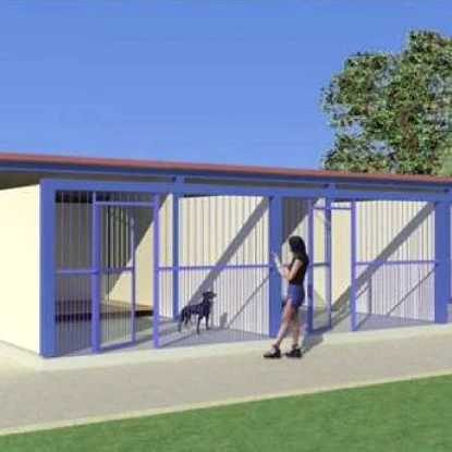 A sketch of the reconstruction of the «Animal Protection Center», a screenshot from the technical task