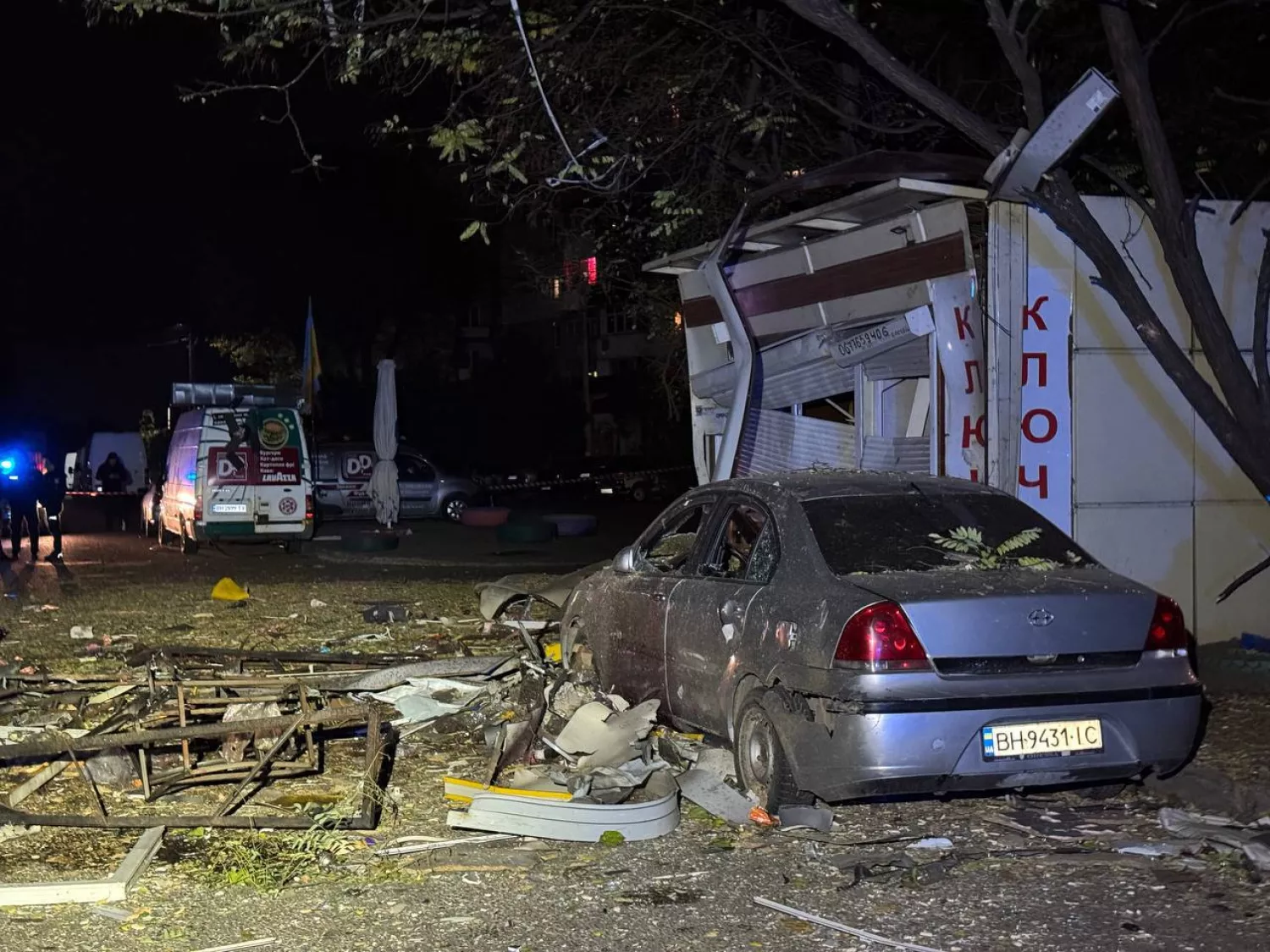 Наслідки нічної атаки дронів на Одесу. Фото: Олег Кіпер