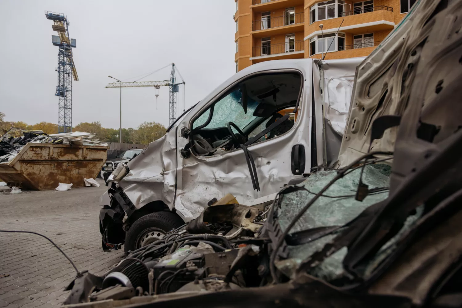 Consequences of Russian military shelling. Photo: press service of Odesa City Council