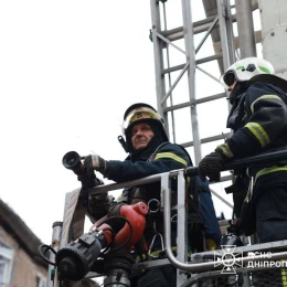 Shelling of Russians in Kryvyi Rih on November 11, photo: State Emergency Service of Dnipropetrovsk Oblast