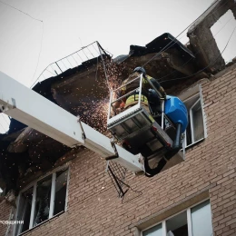 Shelling of Russians in Kryvyi Rih on November 11, photo: State Emergency Service of Dnipropetrovsk Oblast