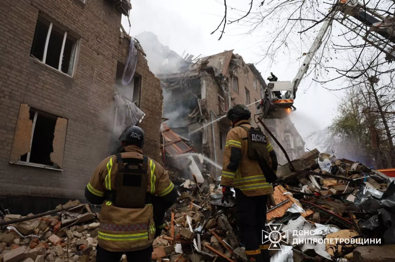 Shelling of Russians in Kryvyi Rih on November 11, photo: State Emergency Service of Dnipropetrovsk Oblast