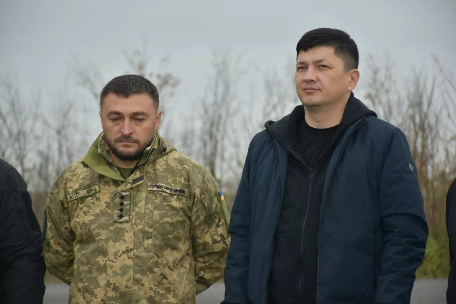 Vitaly Kim together with the head of the Snigurivska MBA Ivan Kukhta, November 2024, photo: Press service of the Snigurivska community