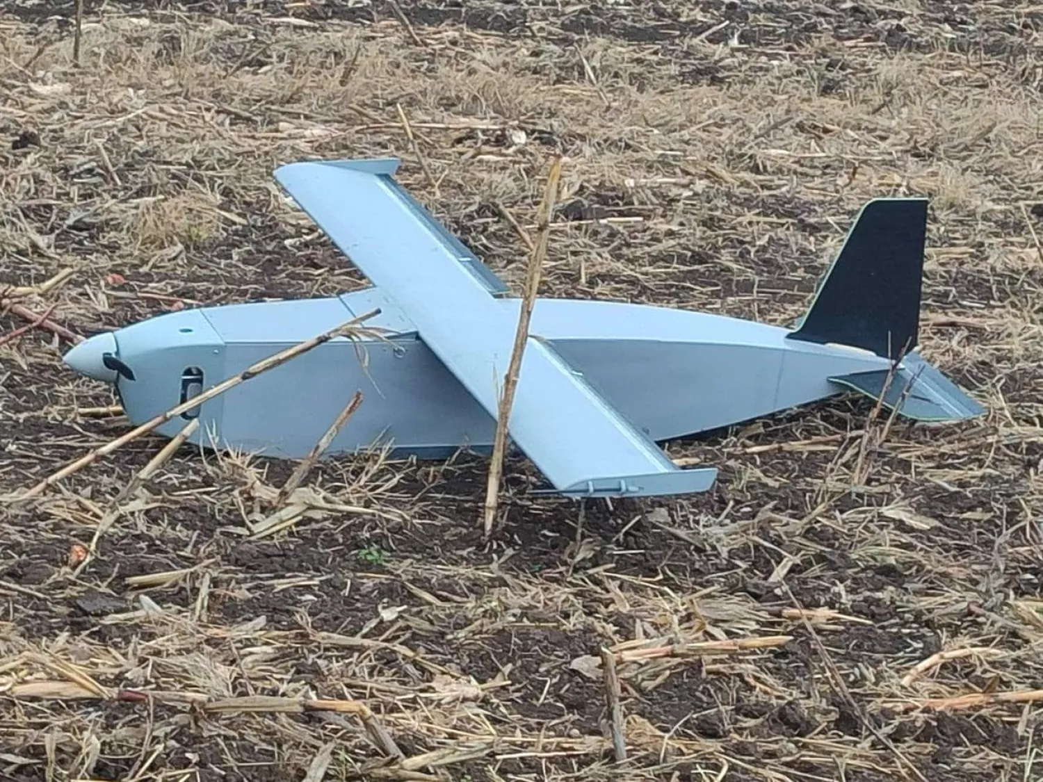 A Russian drone was found again in Moldova, photo: Poliția Republicii Moldova