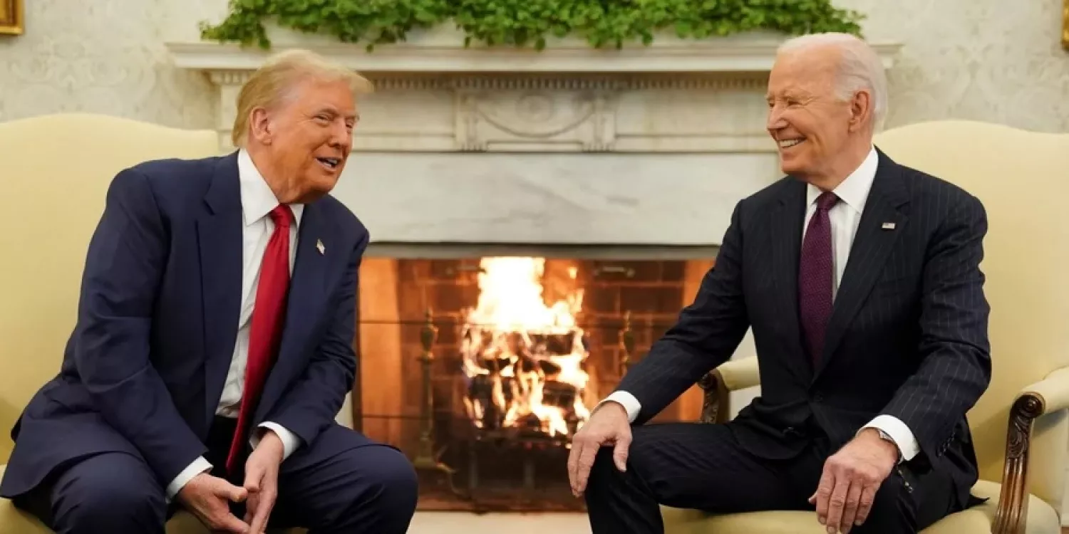 Meeting between Donald Trump and Joe Biden. Photo: Kevin Lamarque / REUTERS