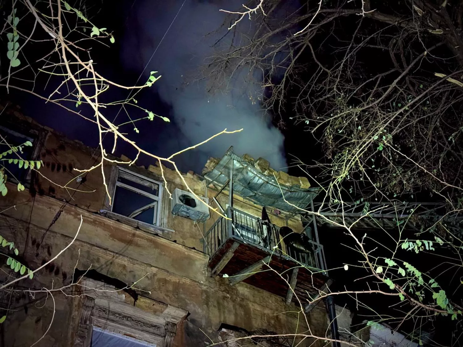 Consequences of shelling of Odesa on November 14-15, photo: Gennadiy Trukhanov