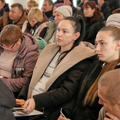 Зустріч з родинами полонених у Первомайську. Фото: Миколаївський обласний ТЦК та СП