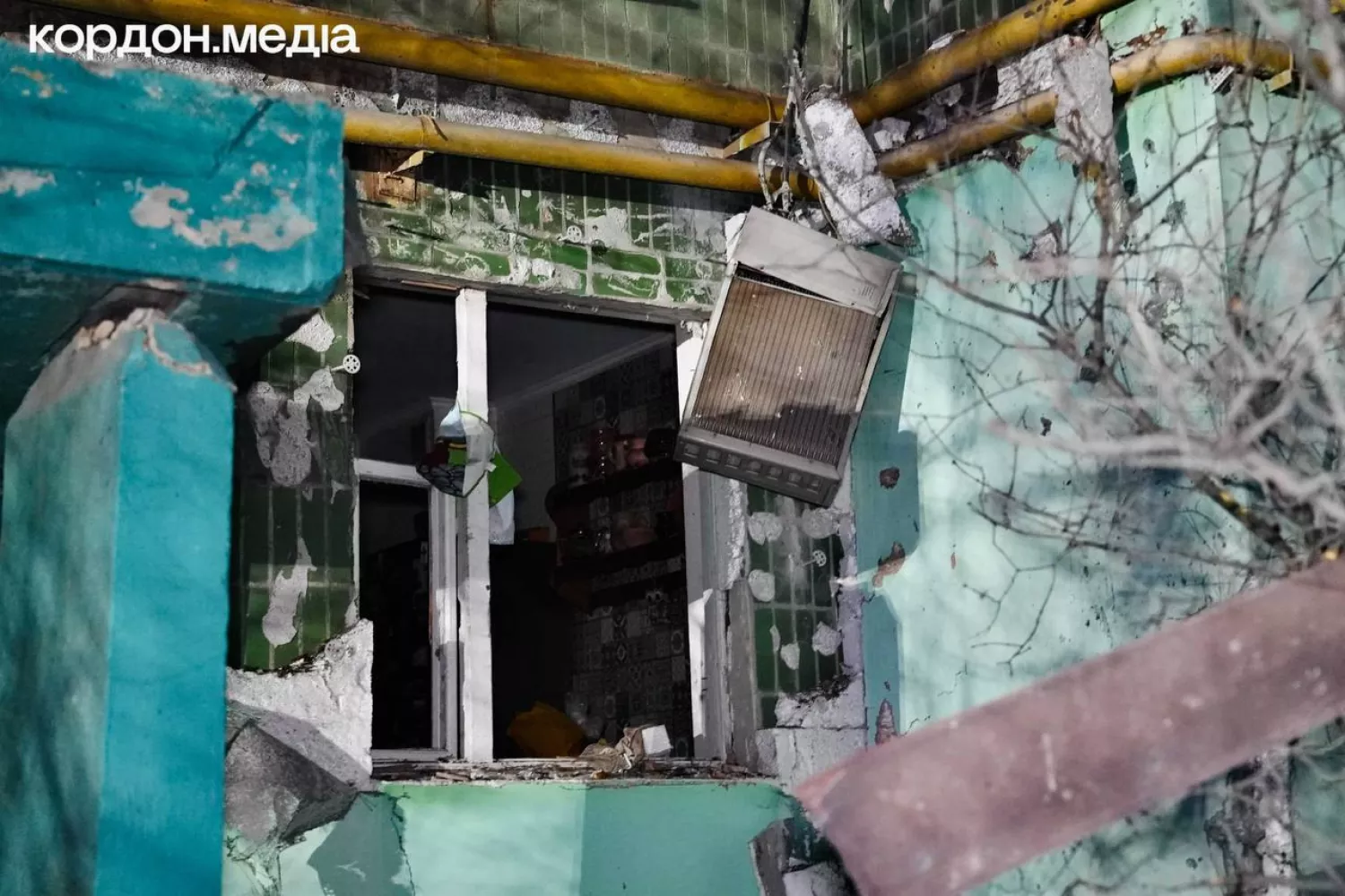 An attack on a high-rise building in Sumy on November 17, photo: cordon.media