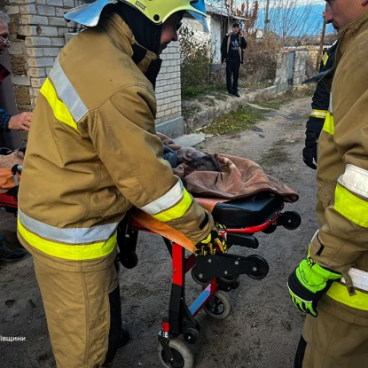 Пожар в Вознесенске, фото: ГСЧС Николаевской области