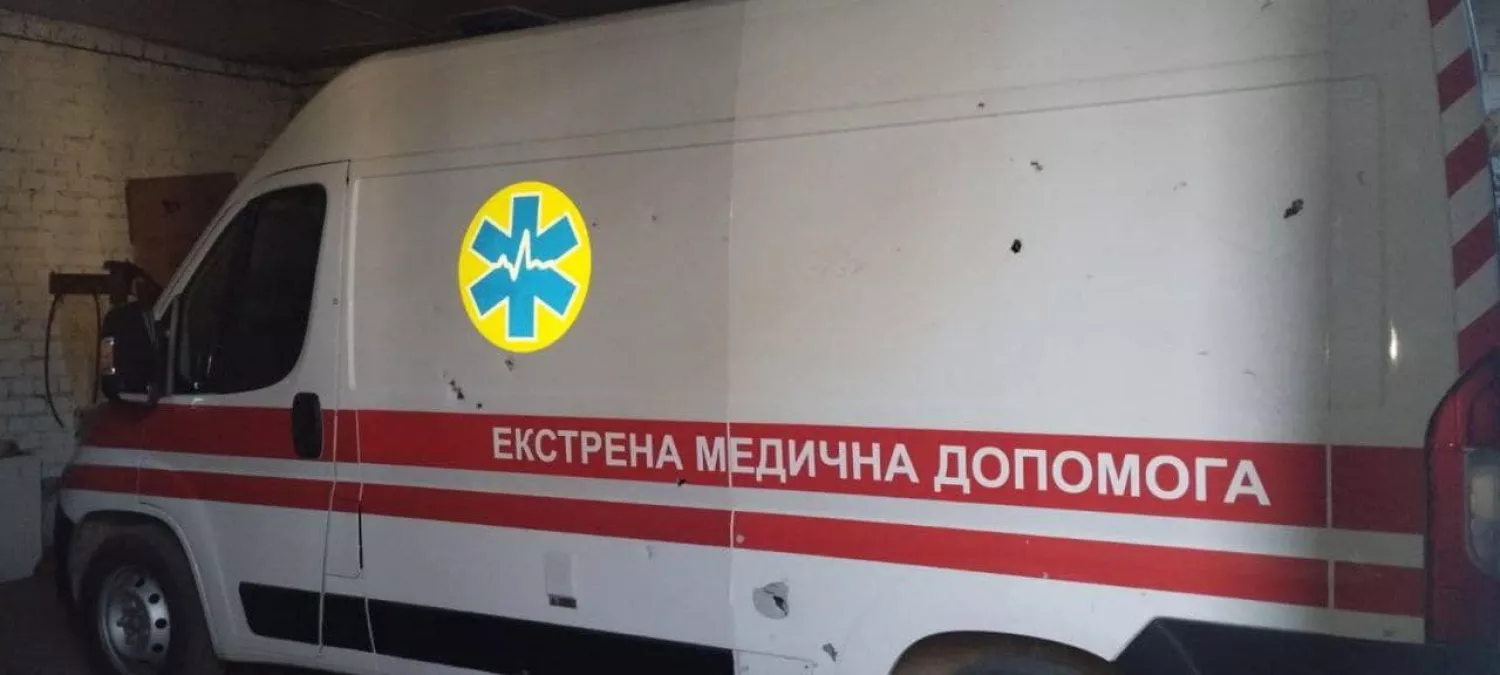 An «ambulance» came under Russian fire in the Kherson region, photo: Kherson OVA