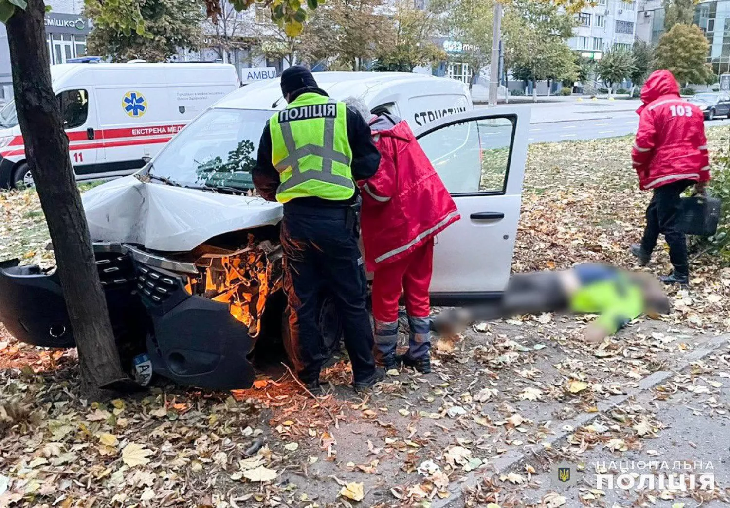 ДТП у Миколаєві 4 листопада, фото: Нацполіція Миколаївщини