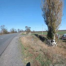 В Николаевской области в ДТП пострадали двое детей Фото: Баштанский районный отдел полиции.