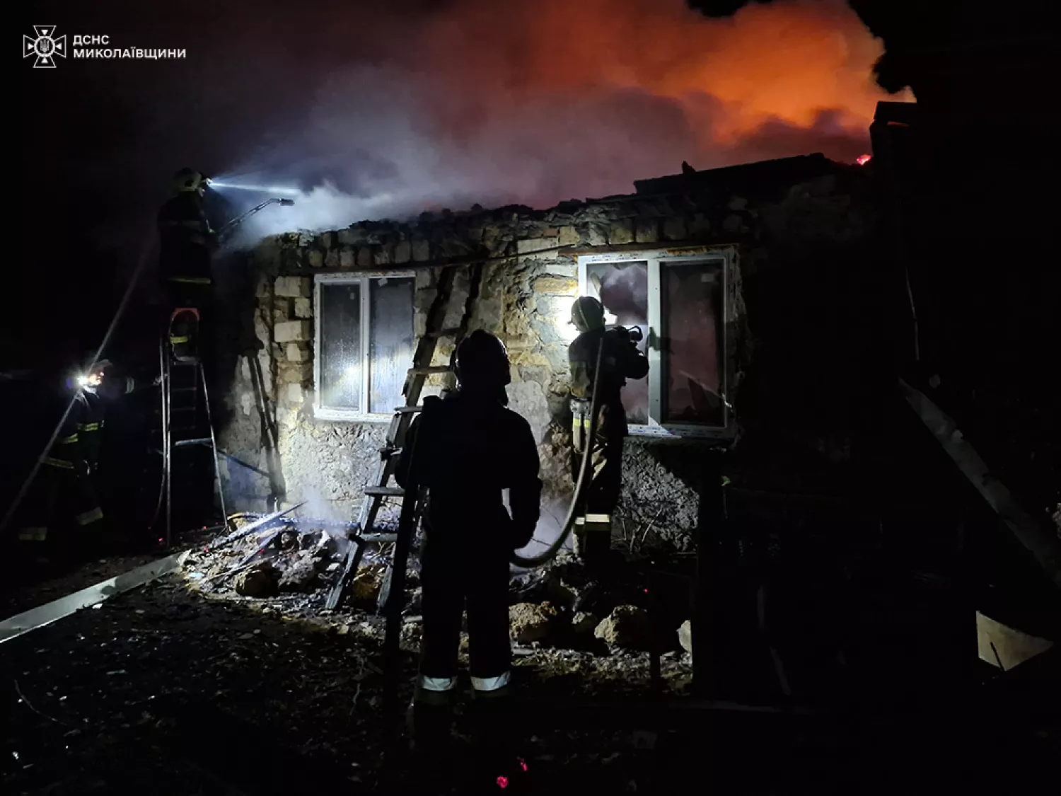 Пожежа у Миколаївській області, фото ДСНС Миколаївщини