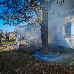 Пожежа у Миколаївській області, фото: ДСНС Миколаївщини