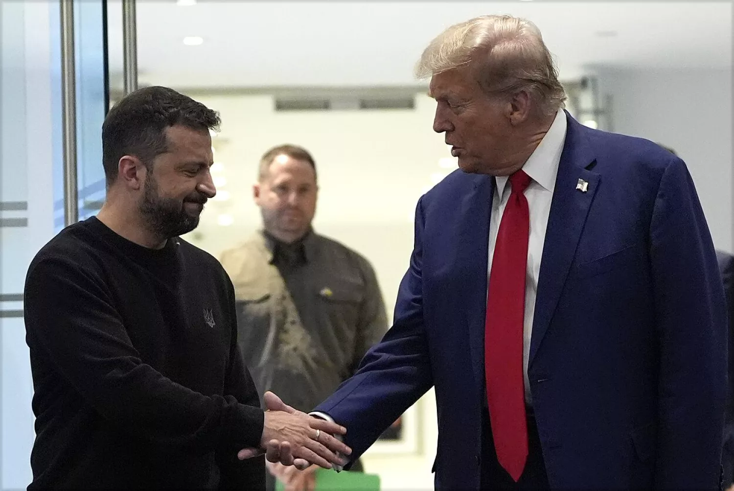 Volodymyr Zelenskyi and Donald Trump / AP nuotr