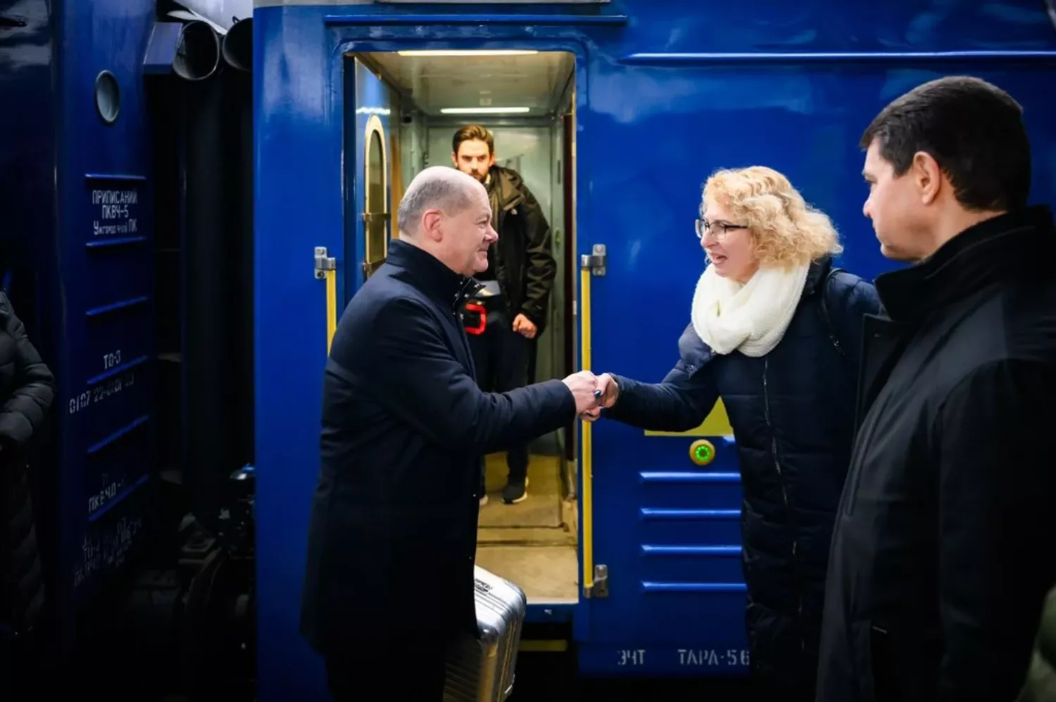 German Chancellor Olaf Scholz at the station in Kyiv «Ukrzaliznytsia» / Telegram German Chancellor Olaf Scholz at the station in Kyiv X, Bundeskanzler Olaf Scholz