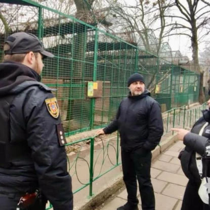 В Одеському зоопарку леопард напав на працівника. Фото: Нацполіції в Одеській області