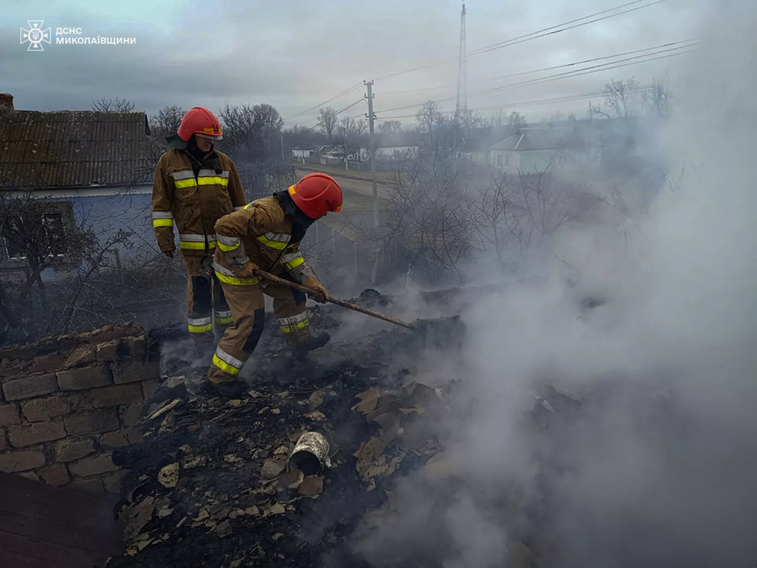 Пожежа на Миколаївщині, фото: ДСНС