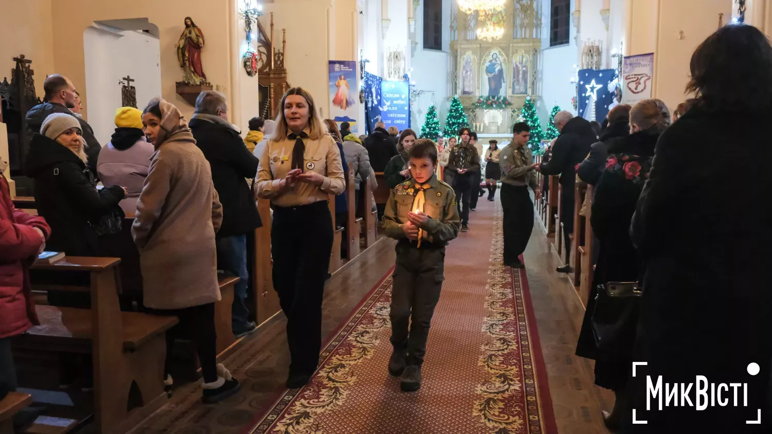 В Николаеве прошла рождественская месса в костеле Святого Иосифа. Фото: «НикВести»