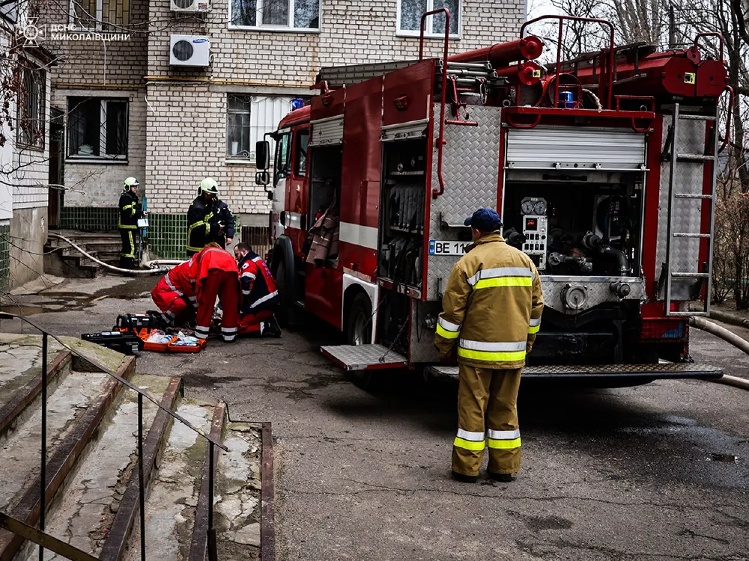 У Миколаєві на пожежі загинула жінка, 25 грудня. Фото: ДСНС в Миколаївській області