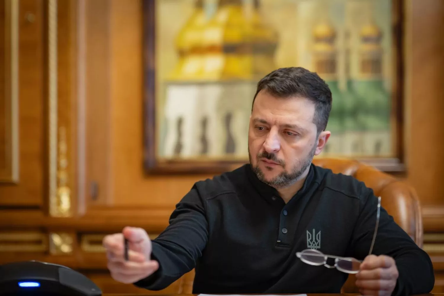 Resident Volodymyr Zelenskyy on December 25 after a conversation with Japanese Prime Minister Shigeru Ishiba. Photo: Press Service of the Office of the President