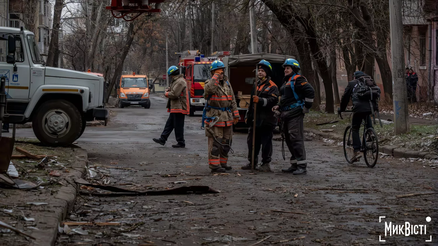 Наслідки атаки будинку в Інгульському районі Миколаєва 28 грудня. Фото: «МикВісті»