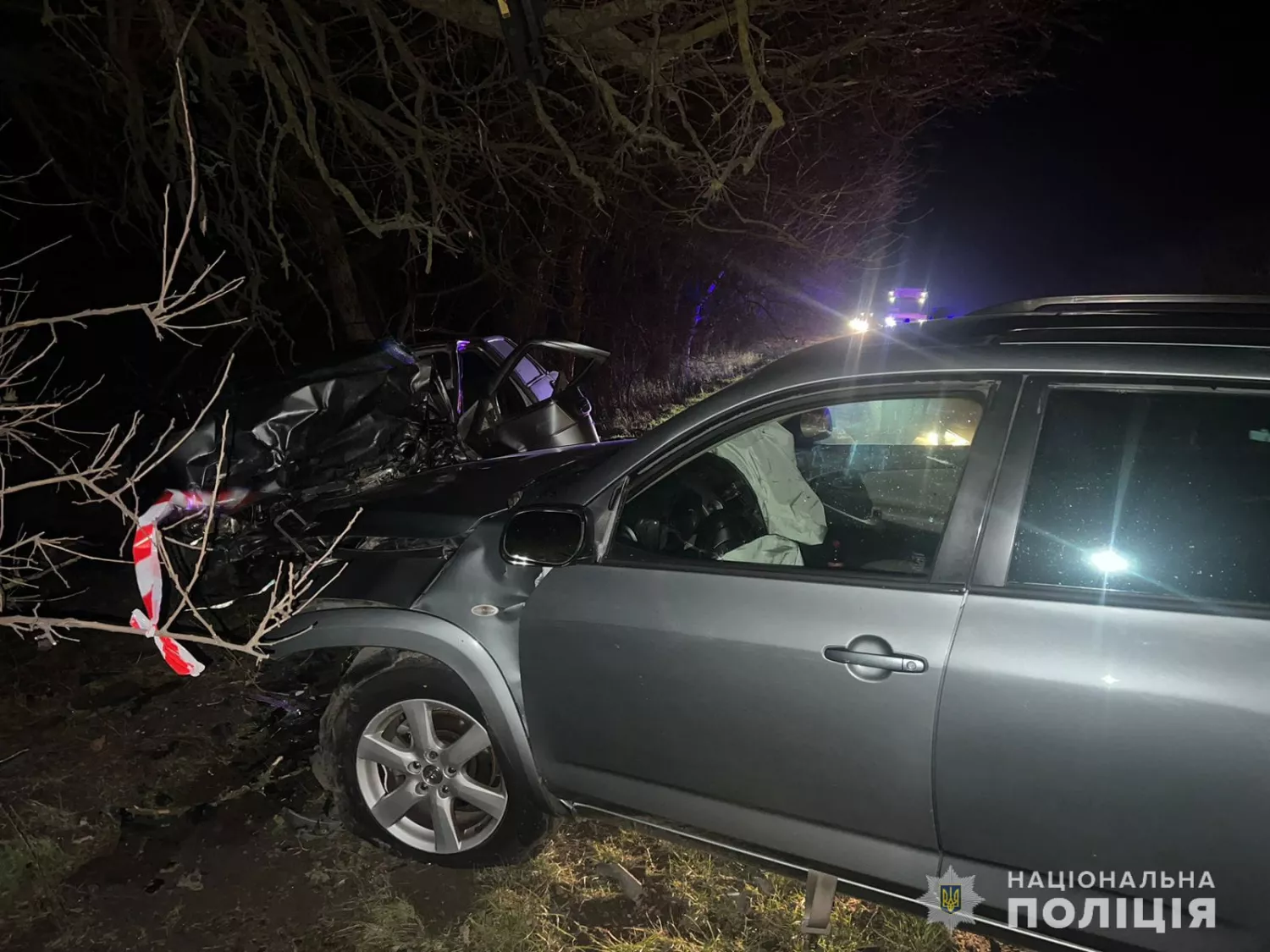 Смертельна аварія на трасі «Одеса — Миколаїв». Фото: Нацполіція