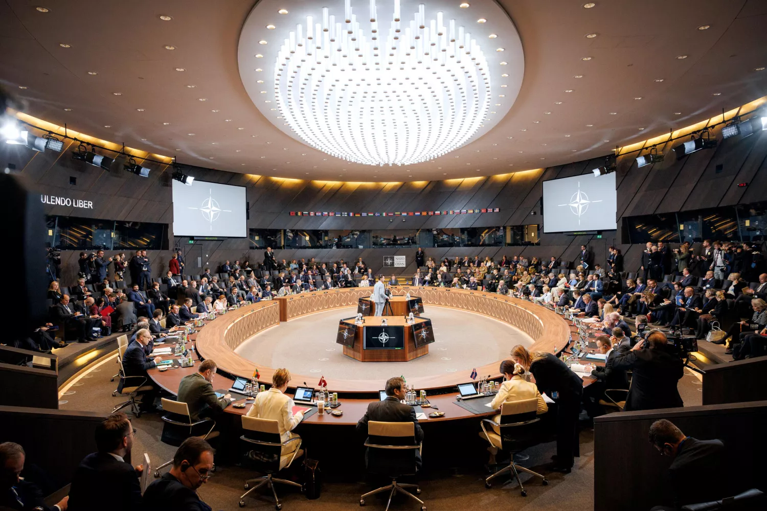 Meeting of heads of foreign affairs of NATO countries. Photo from the social network of Kh