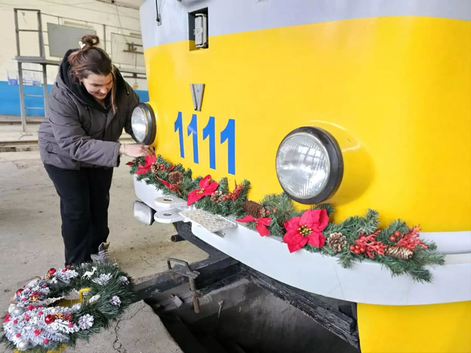 Святкові трамваї та тролейбуси, фото: комунального підприємства «Миколаївелектротранс»