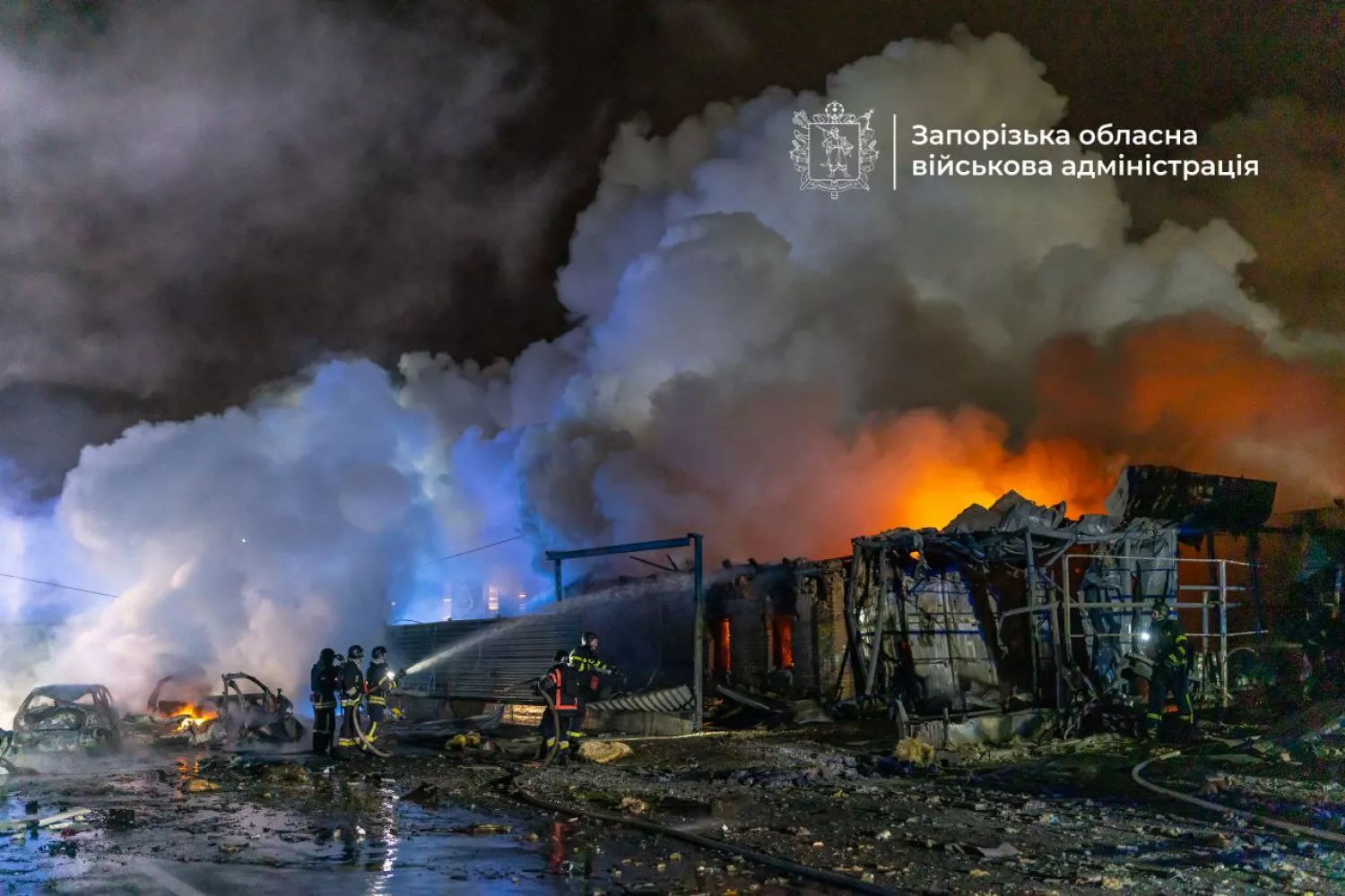 Consequences of shelling in Zaporizhzhia, photo: OVA