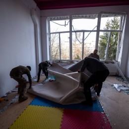 Consequences of the attacks on Lviv on February 15. Photo: Lviv OVA