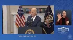 Joe Biden, screenshot from the press conference