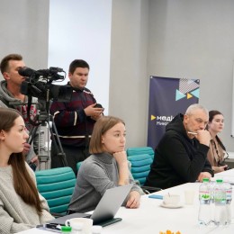 Meeting with media representatives in the Recovery Office, photo: Mykolaiv Media Base