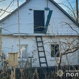 Обстріл Запорізької області 24-25 лютого / Фото: Нацполіція