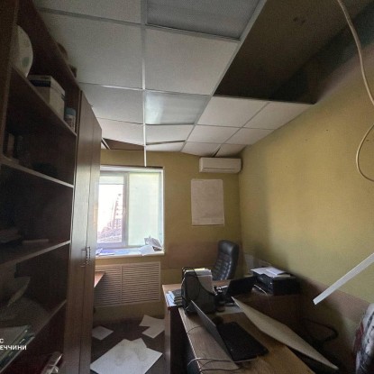 В результате обстрела РФ повреждена пожарная часть в Курахово / Фото: ГСЧС Донбасса