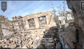 The third assault brigade showed the first footage of the clearing of Krasnohorivka. Screenshot from the video