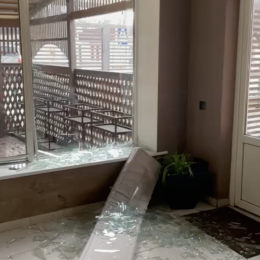 Кафе «СамеТой», последствия обстрела 9 января 2023 года, скриншот с видео Аллы Завгородней