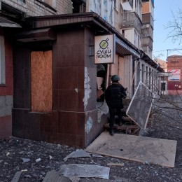 Обстріл Вовчанська Харківської області 1 березня / Фото: Нацполіція