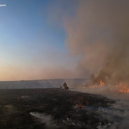Пожар в Николаевской области.