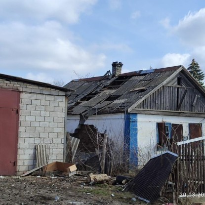 Shelling on Maksimivka: two people were killed, one was wounded / Photo published by Donetsk OVA