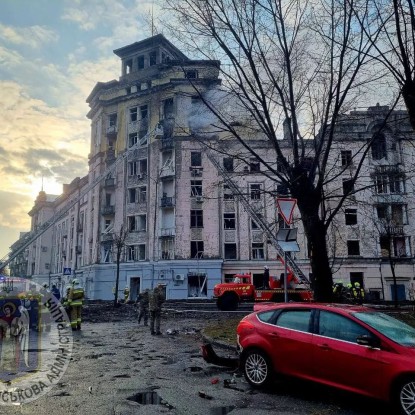 Evacuation of residents of the building.