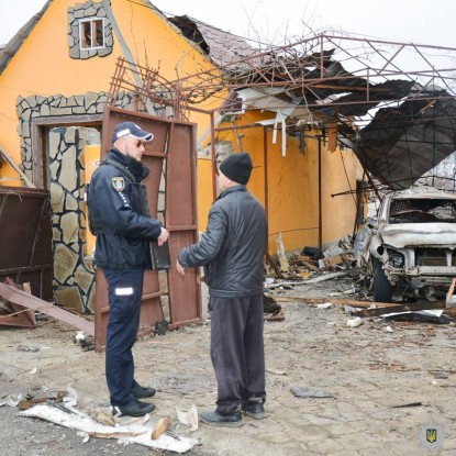 Атака Николаева 25 марта. Фото: полиция Николаевщины