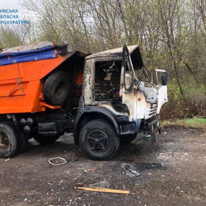 Росіяни обстріляли з дрона вантажівку на території Сумської області