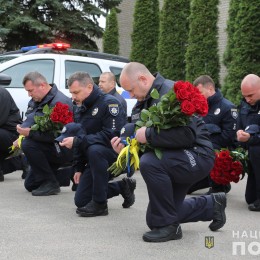 Похороны полицейского Максима Зарецкого 22 апреля / Фото: Нацполиция