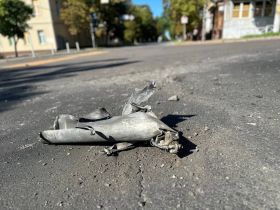 Shelling of Kherson, photo from open sources