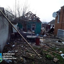 Shelling of Kharkiv Oblast on April 2. Photo: Kharkiv Regional Prosecutor's Office